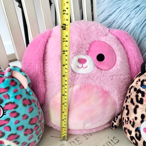 Squishmallows, Set of 3, Chelsea the Cheetah, Chasen, Pink Dog, DUMA, Cheetah - Picture 7 of 11